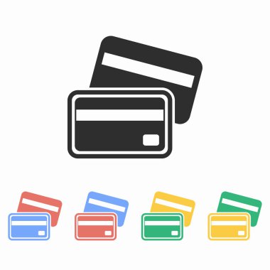 Kredi kartı - vektör simgesi.