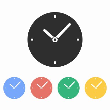 Saat - vektör simgesi.