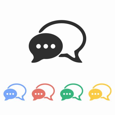 İletişim balonu - vektör simgesi.