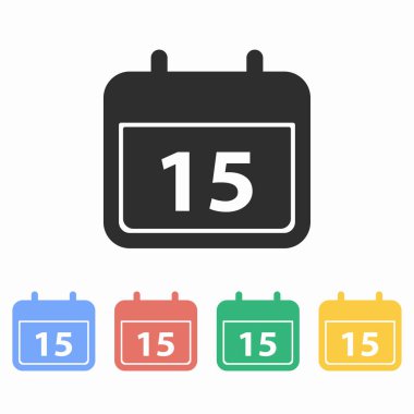 Takvim - vektör simgesi.