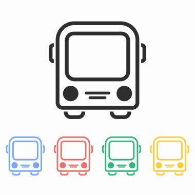 Otobüs - vektör simgesi.