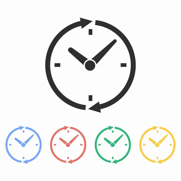 Reloj - icono de vector . — Archivo Imágenes Vectoriales