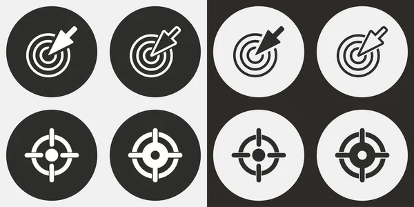 Ensemble d'icônes cibles . — Image vectorielle