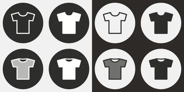 T-shirt icon set. — Stock Vector
