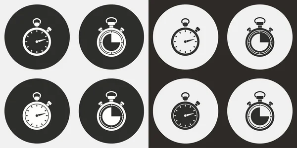 Kronometre Icon set. — Stok Vektör