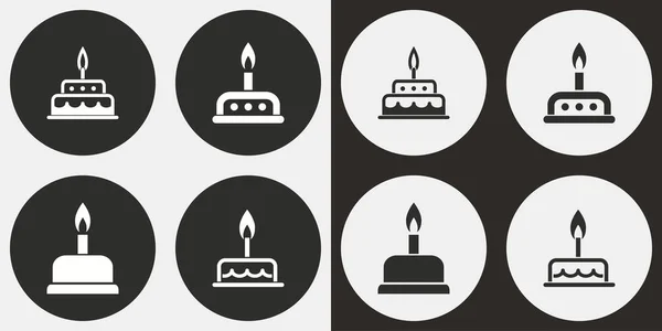Set di icone torta . — Vettoriale Stock