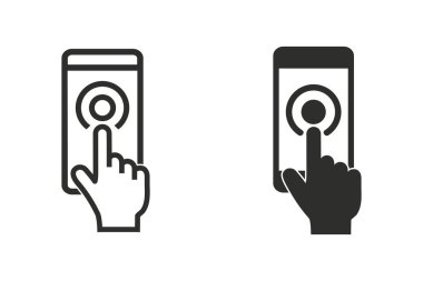 Diyagram ekran - vektör simgesi.