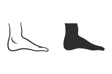 Ayak - vektör simgesi.