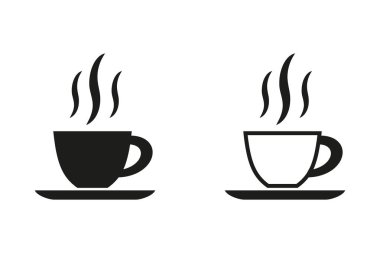 Kahve fincanı - vektör simgesi.