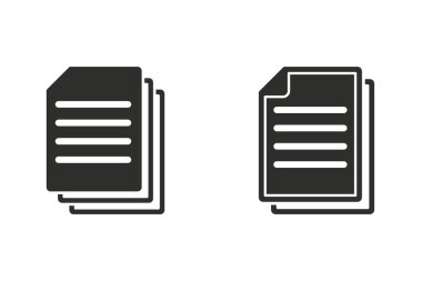 Belge - vektör simgesi.