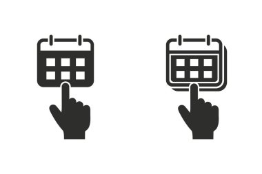 Takvim - vektör simgesi.