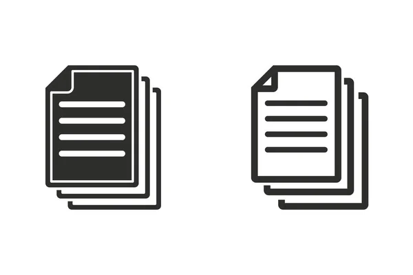 Document - vector pictogram. — Stockvector