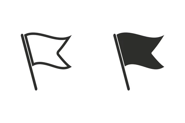 Flagga - vektor icon. — Stock vektor