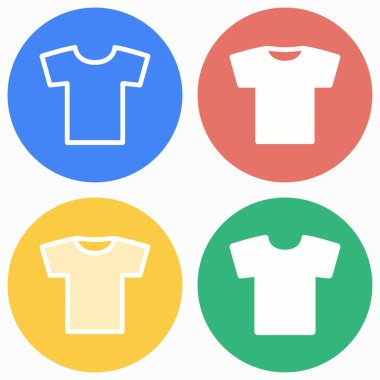 T-shirt Icon set.