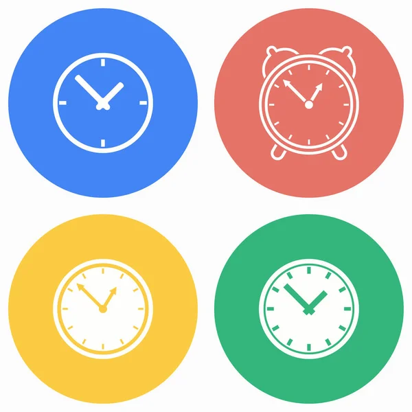 Clock icon set. — Stock Vector