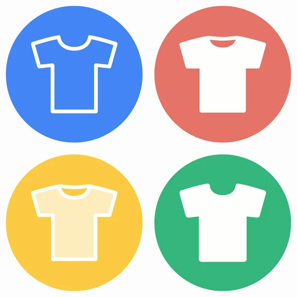 T-shirt icon set. — Stock Vector