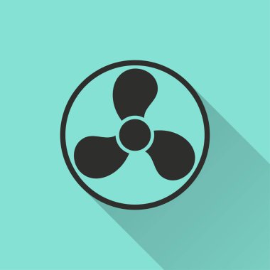 Fan - vektör simgesi.