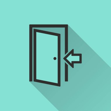 Kapı - vektör simgesi.