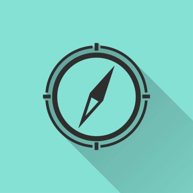 Pusula - vektör simgesi.