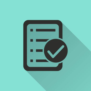 Kontrol listesi - vektör simgesi.