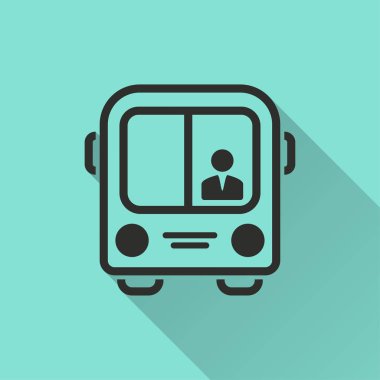 Otobüs - vektör simgesi.