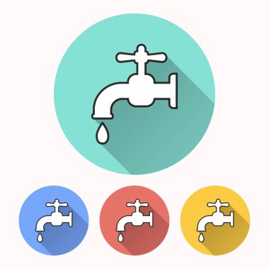 Musluk - vektör simgesi.