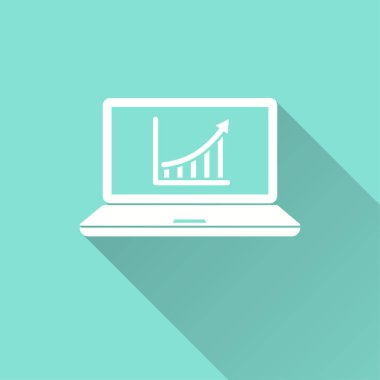 Diyagram ekran - vektör simgesi.