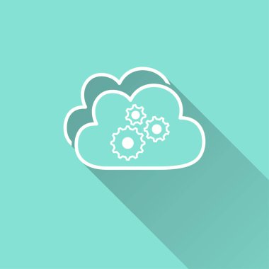 Cloud computing - simge vektör.
