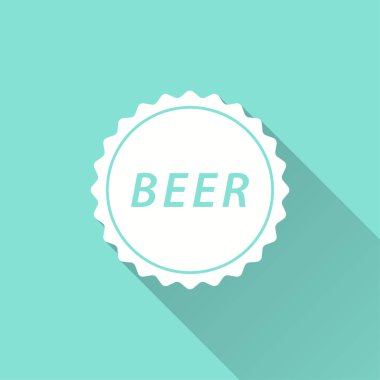 Şişe kapağı - vektör simgesi.