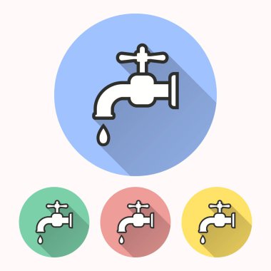 Musluk - vektör simgesi.