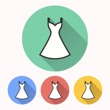 Elbise - vektör simgesi.