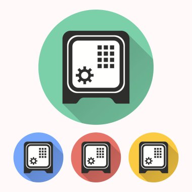 Güvenli - vektör simgesi.