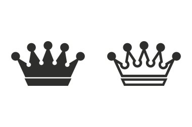 Taç - vektör simgesi.