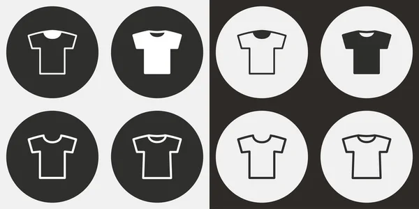Set mit T-Shirt-Symbolen. — Stockvektor
