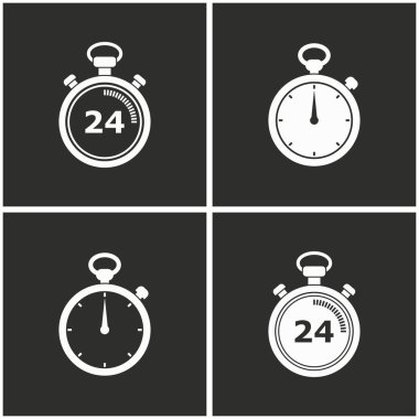 Kronometre Icon set.
