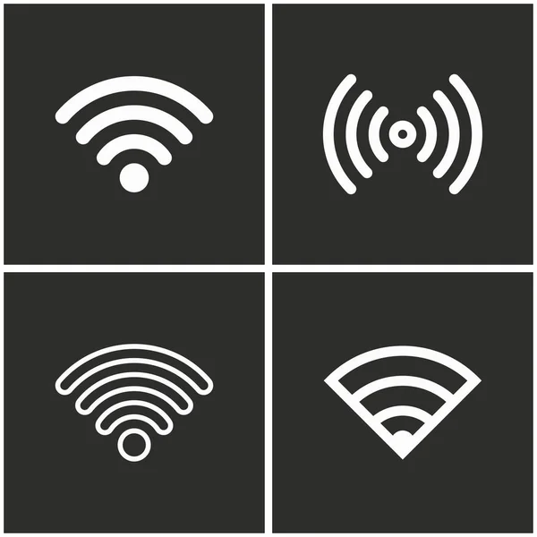 Conjunto de iconos Wi-Fi . — Archivo Imágenes Vectoriales