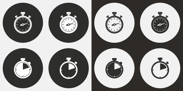 Set icona cronometro . — Vettoriale Stock