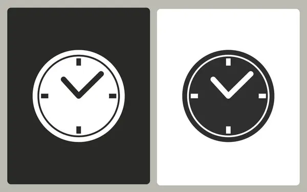 Horloge - icône vectorielle . — Image vectorielle