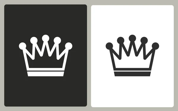 Kroon - vector pictogram. — Stockvector