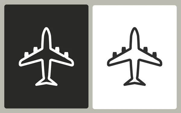 Samolot - ikona wektor. — Wektor stockowy