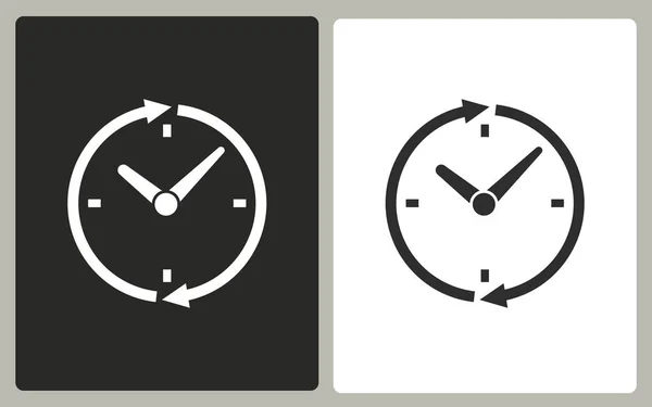Reloj - icono de vector . — Vector de stock