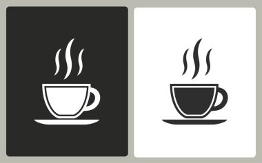 Kahve fincanı - vektör simgesi.