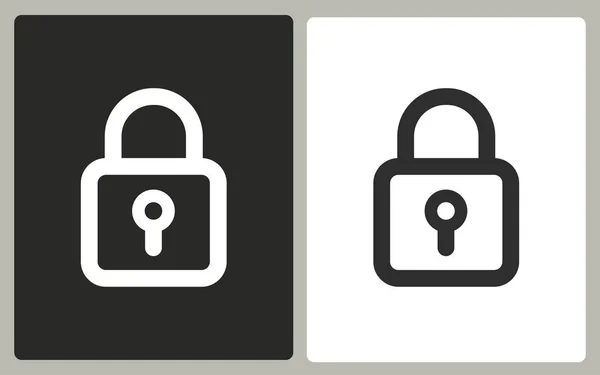 Lock - vector pictogram. — Stockvector