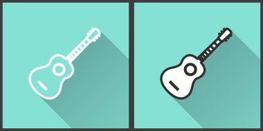 gitar - vektör simgesi.