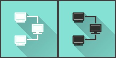 Network Kontrolü-vektör simgesi.