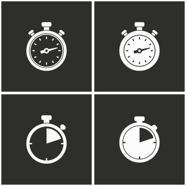 Kronometre Icons set.