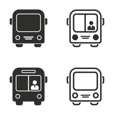 otobüs Icons set.