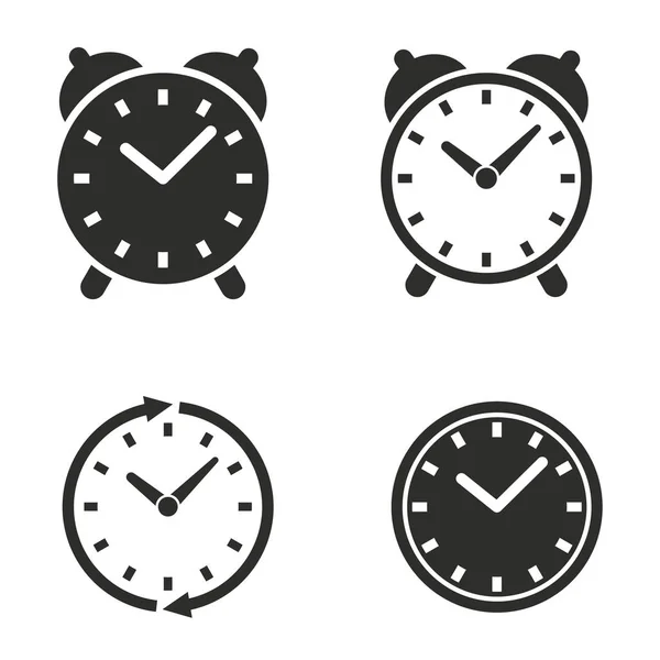 Conjunto de iconos de reloj . — Archivo Imágenes Vectoriales