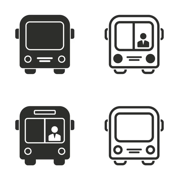 Bus icons set. — Stockvector