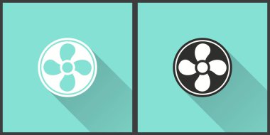 Fan - vektör simgesi.